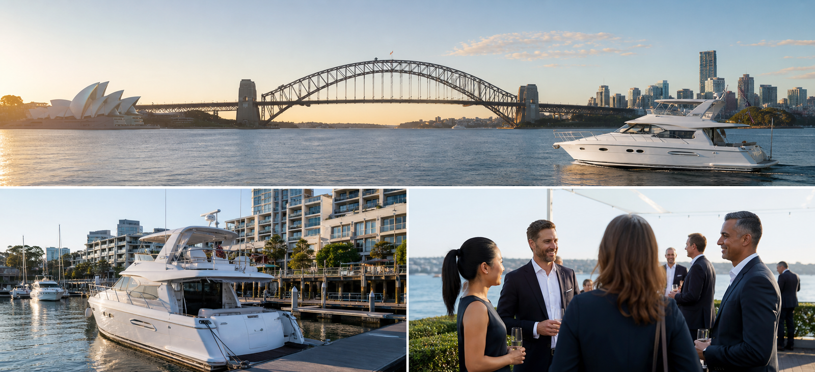 Sydney Harbour at golden hour